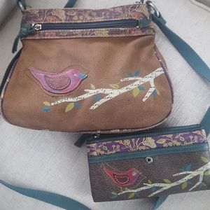 Fossil bird purse and wallet